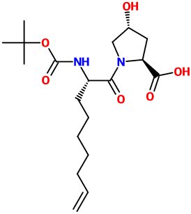 (image for) MC080130 1-(2(S)-tert-Butoxycarbonylamino-non-8-enoyl)-4(R)-hydroxy-pyrrolidine-2(S)-carboxylic acid